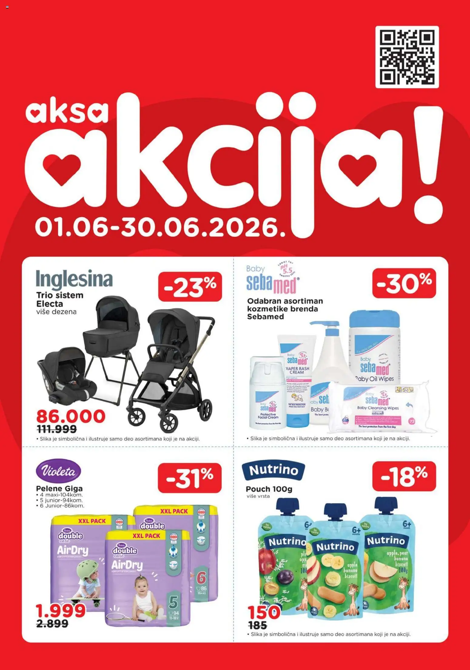 Pregled Aksa kataloga - važi od 01.06.2026 - Banana, Pelene