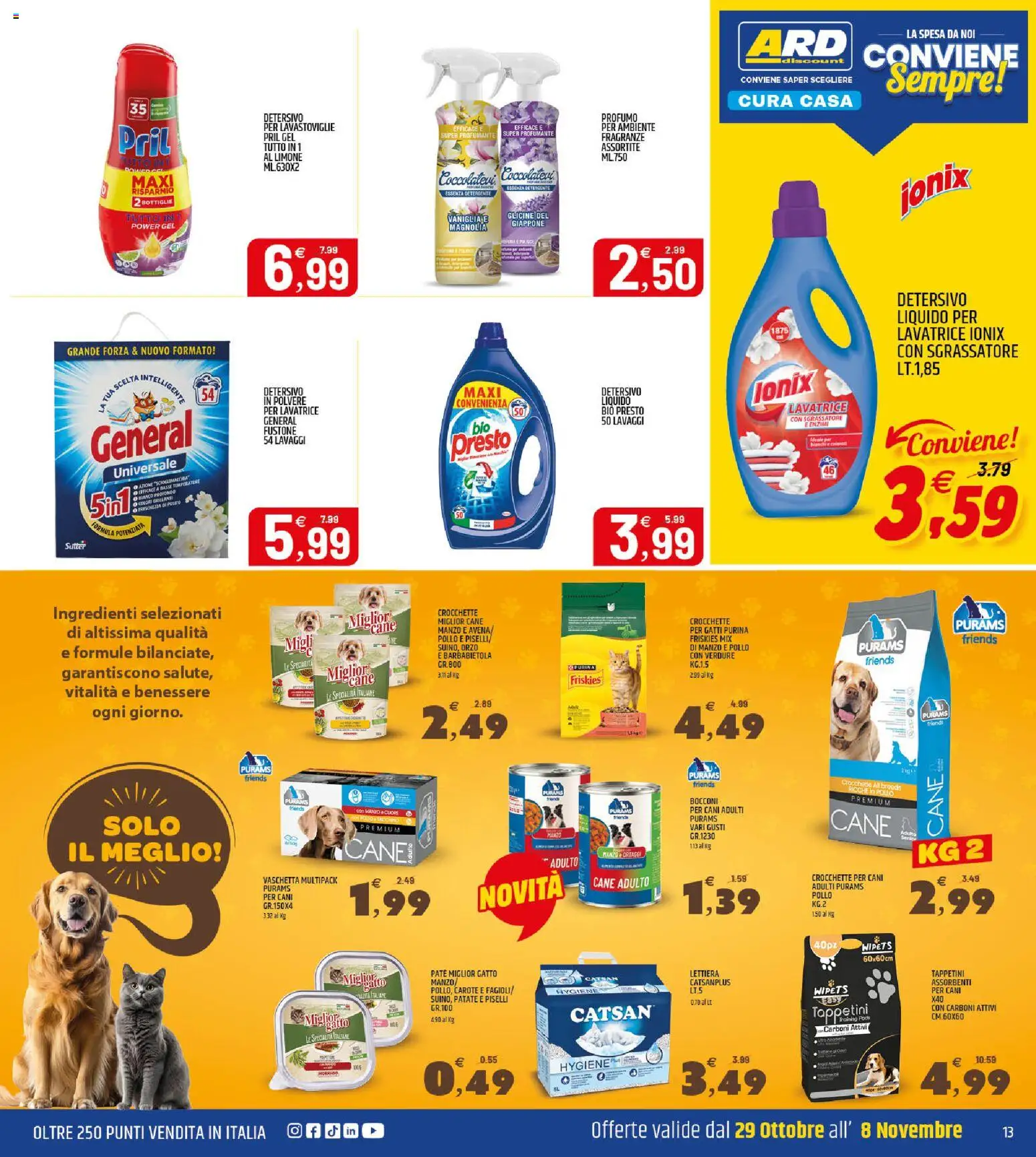 Anteprima dell'opuscolo ARD Discount volantino Donnalucata dal negozio ARD Discount valido da 25/10/2026 - Lavatrice, Lavastoviglie, Verdure, Patate, Carote, Assorbenti, Sgrassatore, Detergente