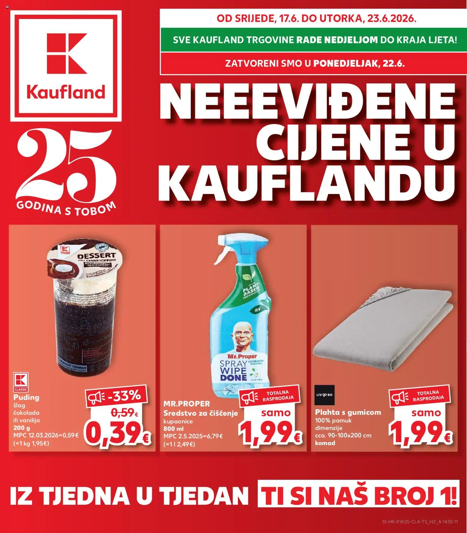Pregled letka Split-Ravne njive trgovine Kaufland vrijedi od 17.06.2026
