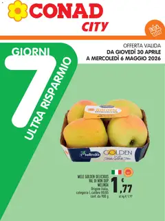 Anteprima dell'opuscolo Conad volantino City Piemonte dal negozio Conad valido da 30/04/2026