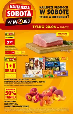 Pogląd gazetki "Biedronka gazetka - Najtańsza sobota" ze sklepu Biedronka ważnej od 20.06.2026