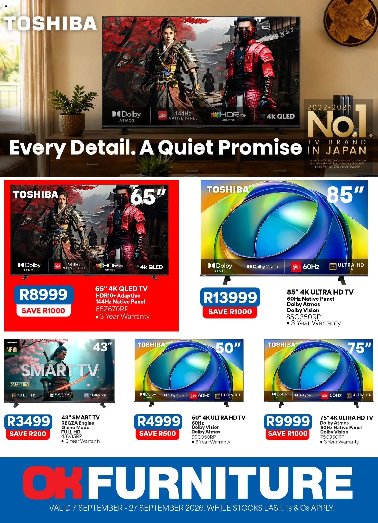 Preview of OK Furniture flyer valid from 07/09/2026