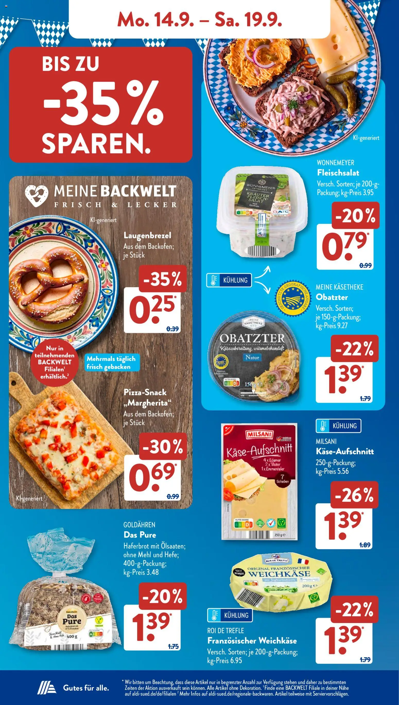 Vorschau von dem Prospekt des Geschäftes Aldi Süd, gültig ab dem 14.09.2026 - Bekleidung, Wasserkocher, Batterie, Toaster, Home creation