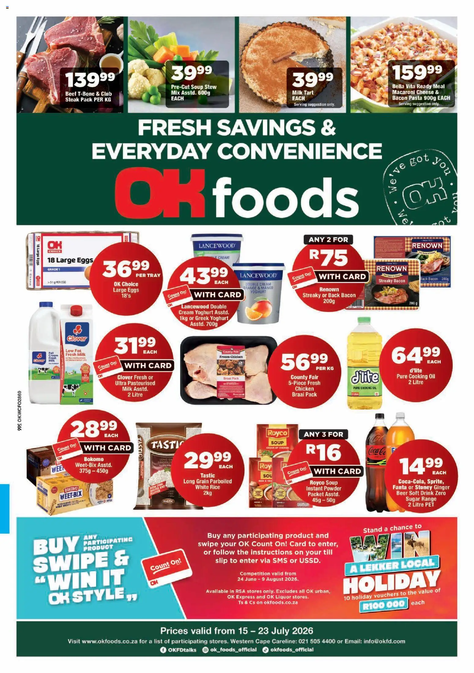 Preview of OK Foods flyer valid from 15/07/2026