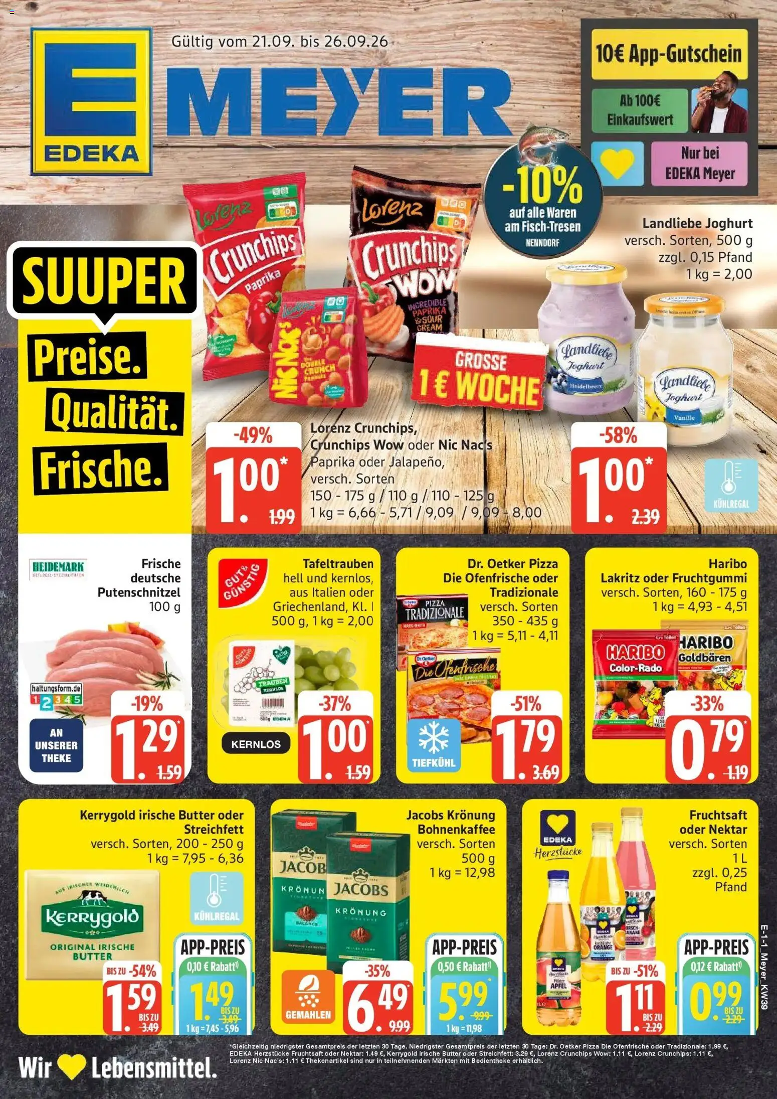 Vorschau von dem Prospekt des Geschäftes Edeka, gültig ab dem 21.09.2026