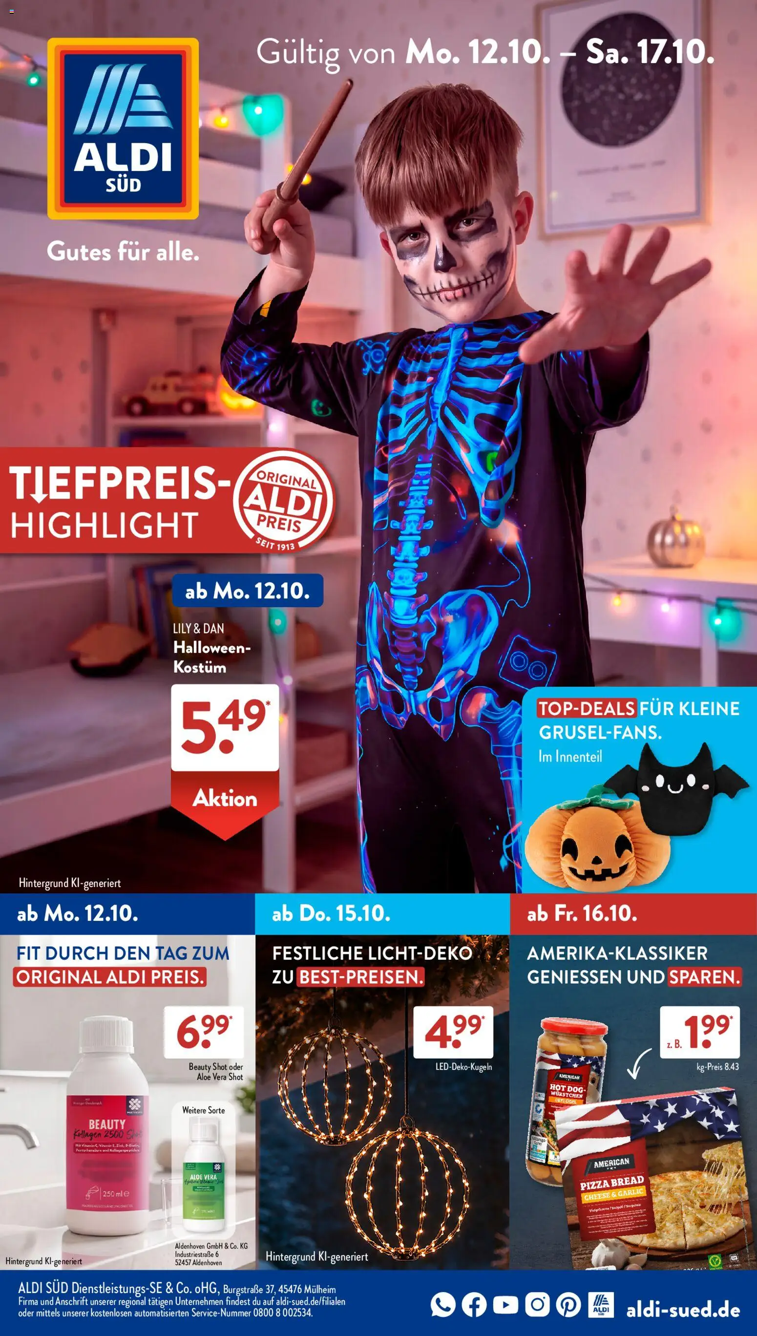Vorschau von dem Prospekt des Geschäftes Aldi Süd, gültig ab dem 12.10.2026