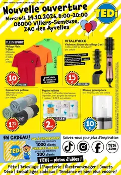Prévisualisation de TEDi catalogue Charleville-Mézières du magasin TEDi formulaire valide 14/10/2026