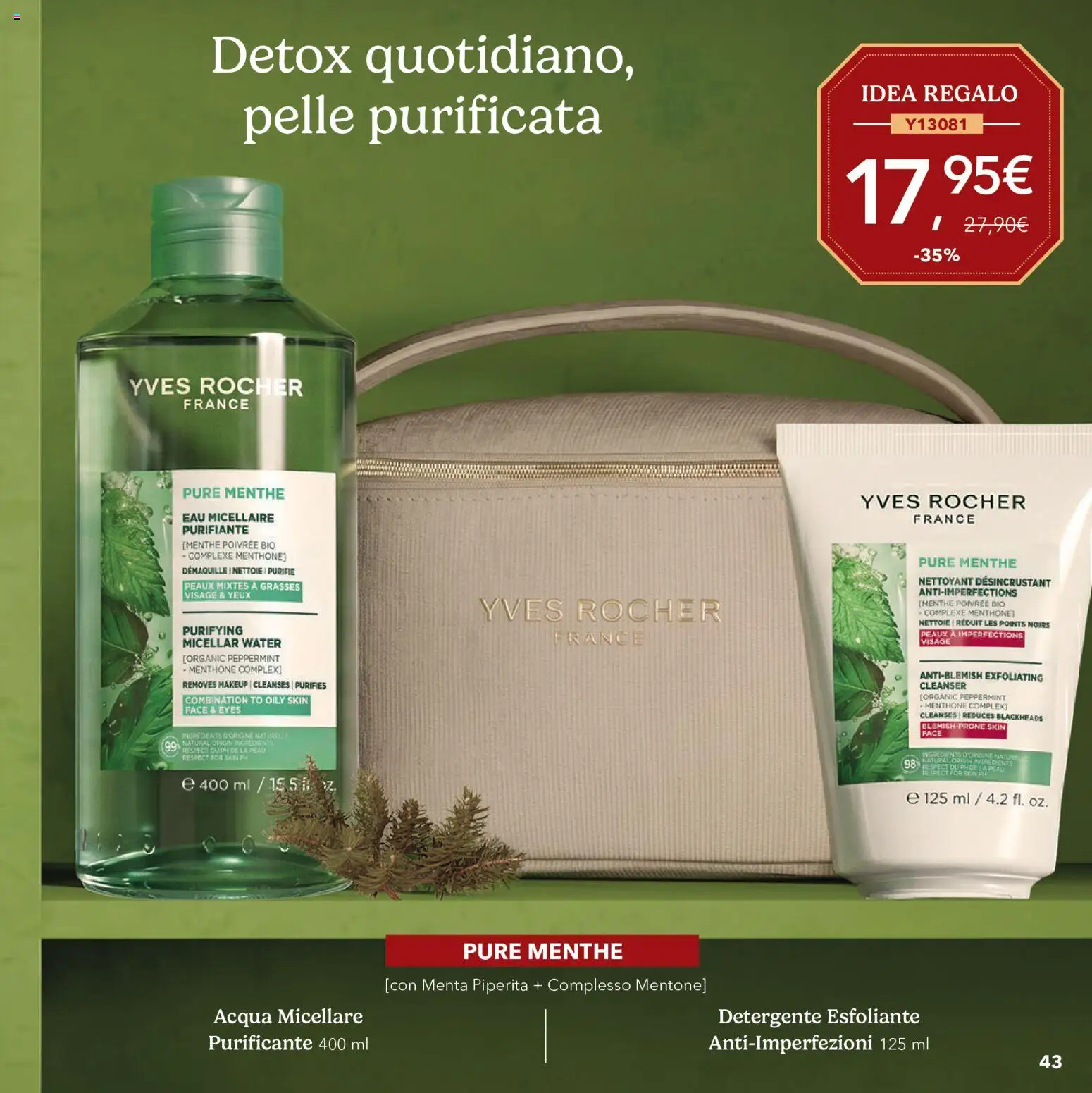 Anteprima dell'opuscolo Yves Rocher catalogo L'atelier Dei Desideri dal negozio Yves Rocher valido da 20/10/2026 - Acqua, Menta, Acqua micellare, Detergente