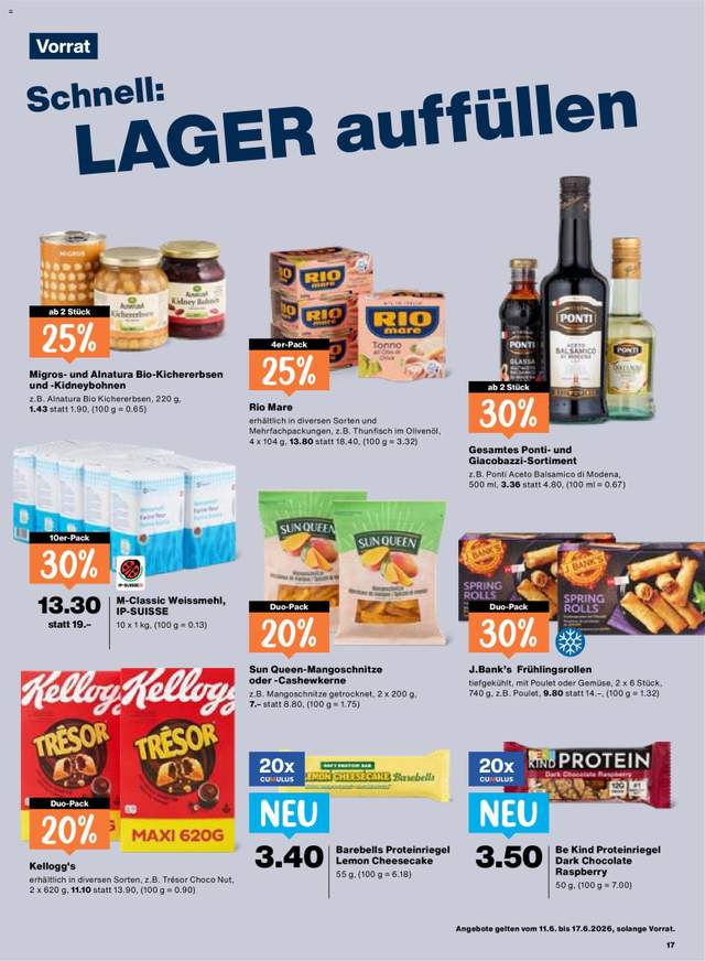 Neue Migros Aktionen ab 11.06.