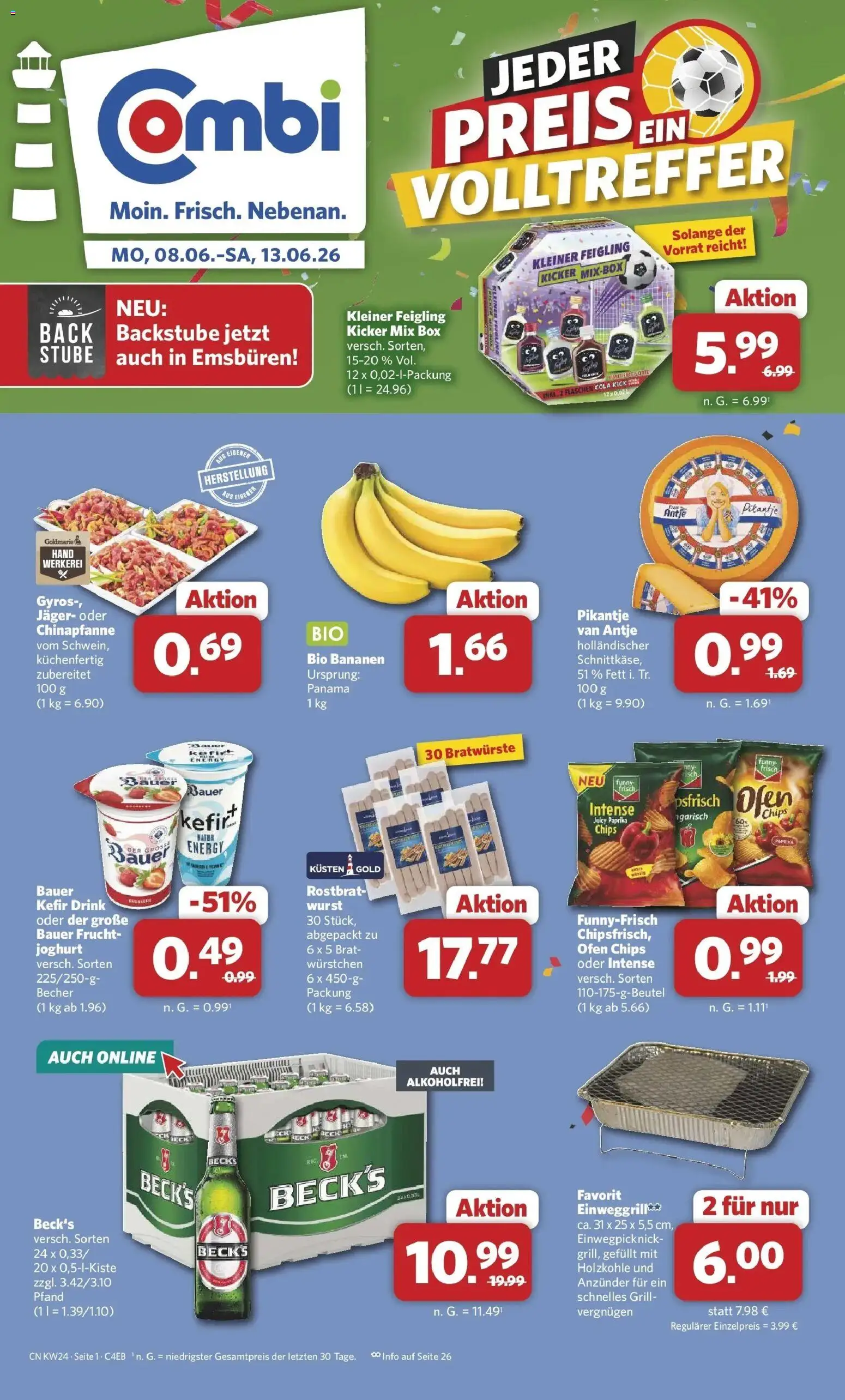 Vorschau von dem Prospekt des Geschäftes Combi, gültig ab dem 08.06.2026
