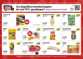 Voorbeeld van Budget Food folder van winkel Budget Food geldig vanaf 26-06-2026