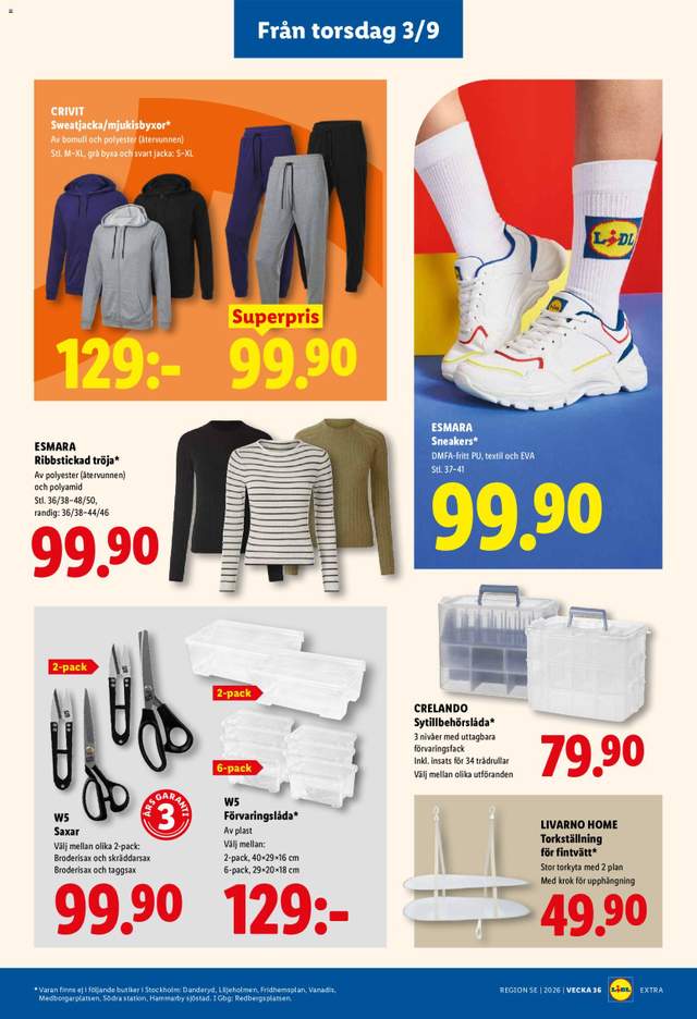 Nytt Lidl reklamblad från 31/08
