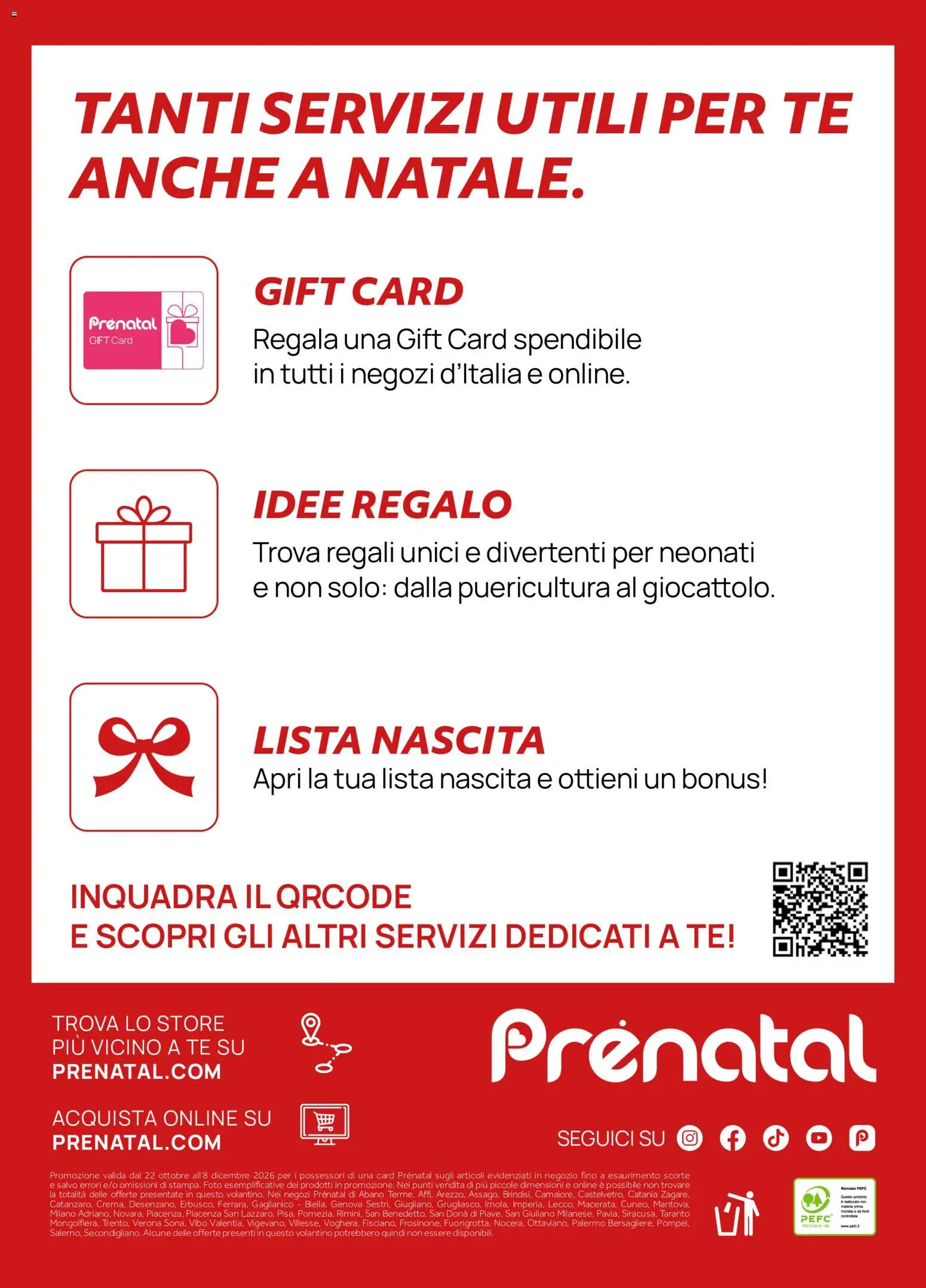 Anteprima dell'opuscolo Prenatal volantino Natale dal negozio Prenatal valido da 22/10/2026 - Tè