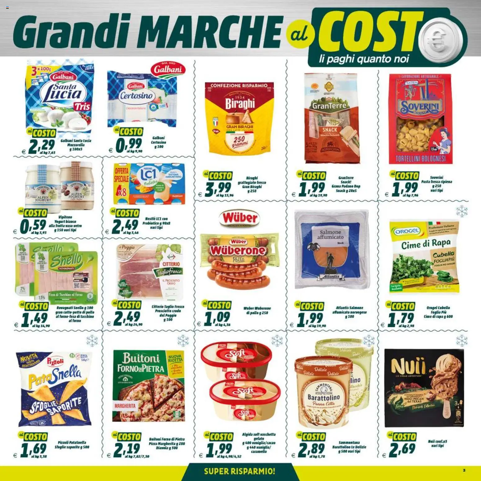 Anteprima dell'opuscolo Elite Supermercati volantino dal negozio Elite Supermercati valido da 04/09/2026 - Gelato, Forno, Noci, Yogurt, Prosciutto, Noci pecan, Grana Padano, Taglio