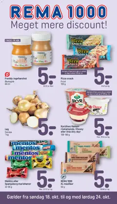 Eksempel på tilbudsavis Rema 1000 - Tilbudsavis Uge 43 fra butik Rema 1000 gyldig fra 18/10/2026