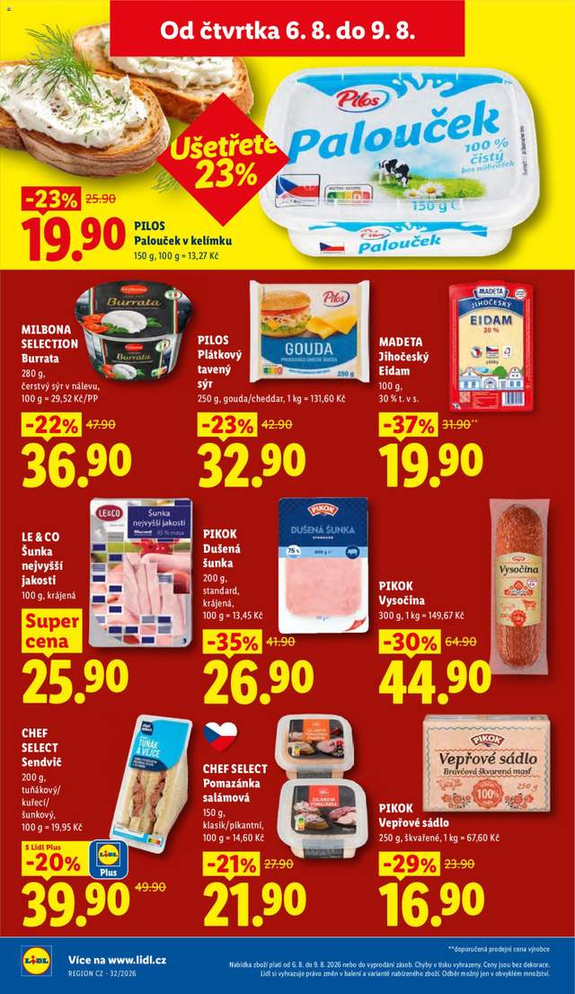 Nový Lidl leták od 06.08.
