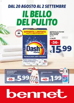 Anteprima dell'opuscolo bennet volantino Il Bello Del Pulito dal negozio bennet valido da 20/08/2026