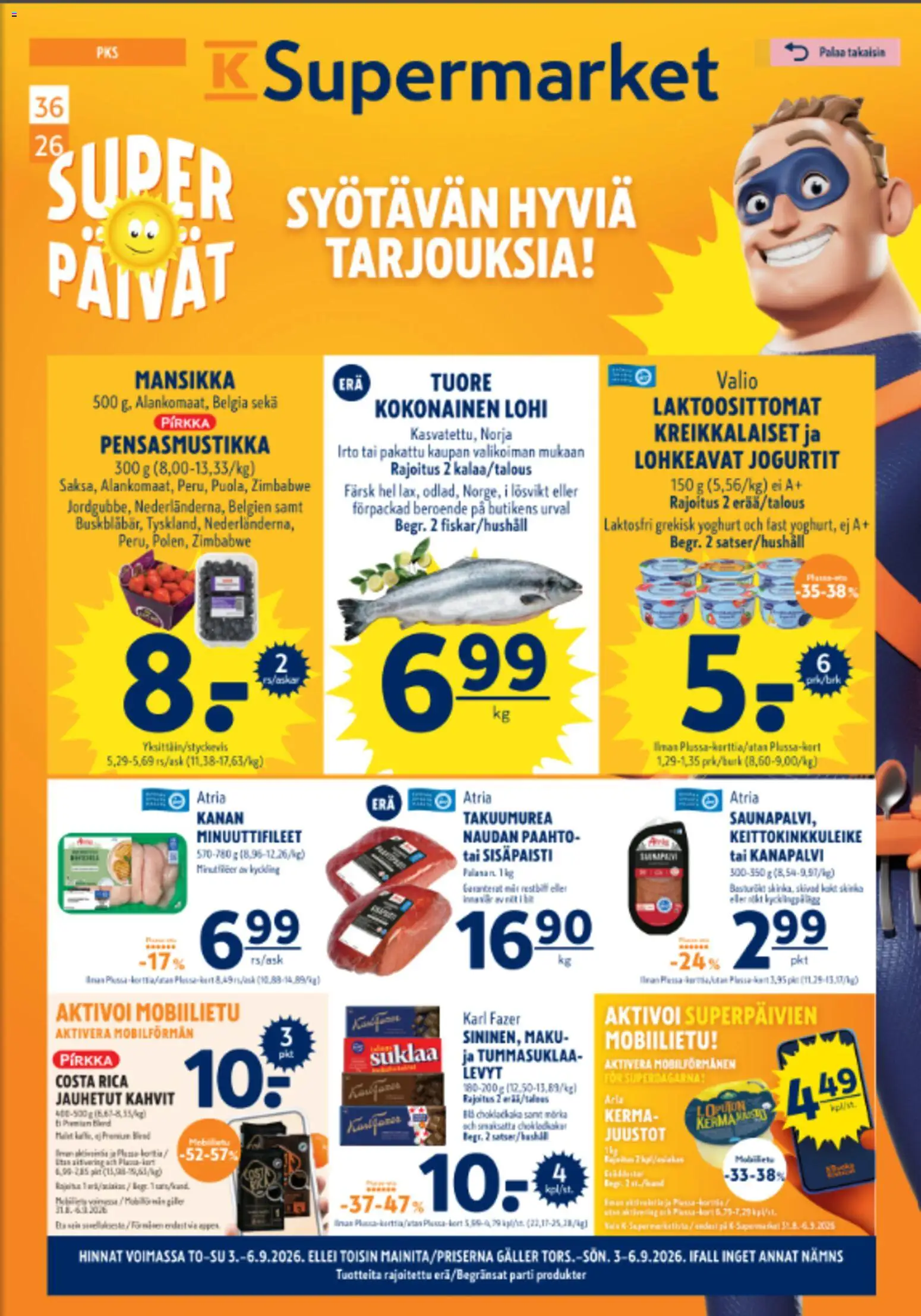Kaupan K-Supermarket K-Supermarket tarjoukset esikatselu, voimassa 03/09/2026
