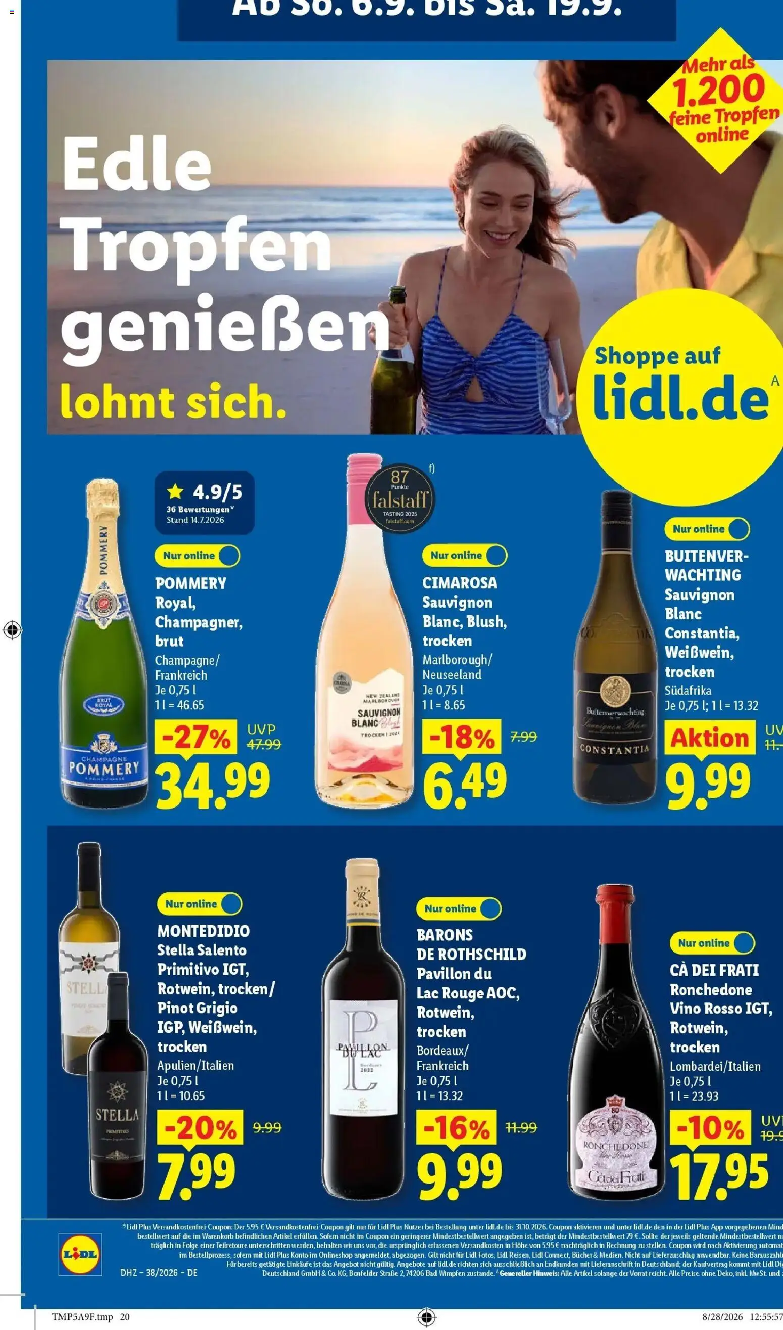 Vorschau von dem Prospekt des Geschäftes Lidl, gültig ab dem 14.09.2026 - Bad, Rouge