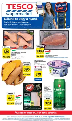 Tesco - Tesco Szupermarket akciós újság megtekintése, amely érvényes 2026.10.21.-től