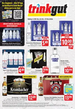 Vorschau von dem Prospekt des Geschäftes Trinkgut, gültig ab dem 21.06.2026