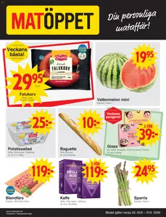 Förhandsgranska reklamblad Matöppet erbjudanden från butik Matöppet gäller från 25/05/2026