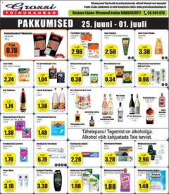 Grossi Toidukaubad kliendilehe eelvaade alates 25.06.2026