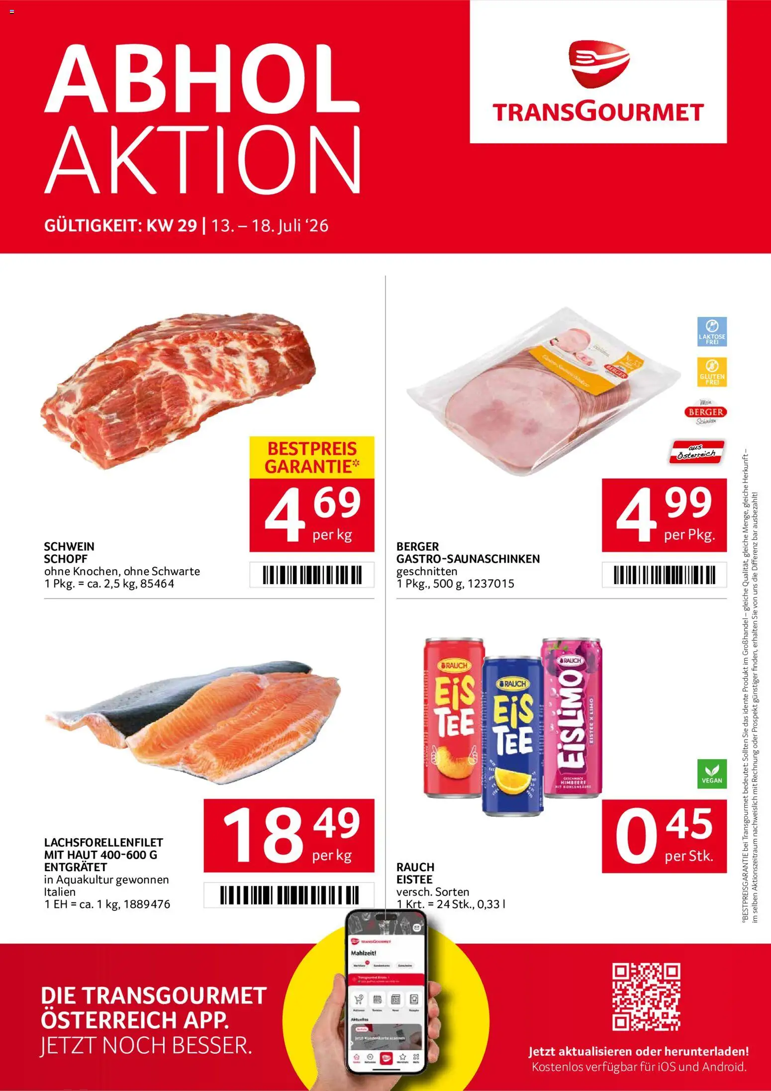 Vorschau der Angebote: Transgourmet Transgourmet Flugblatt gültig ab 13.07.2026 - Himbeere