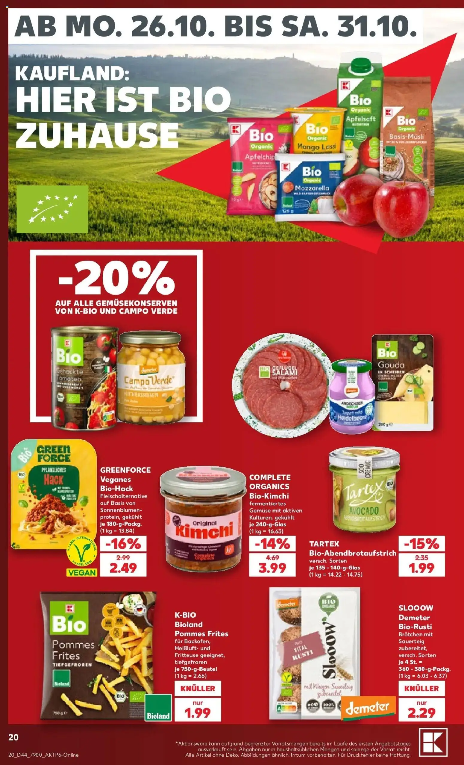 Vorschau von dem Prospekt des Geschäftes Kaufland, gültig ab dem 26.10.2026