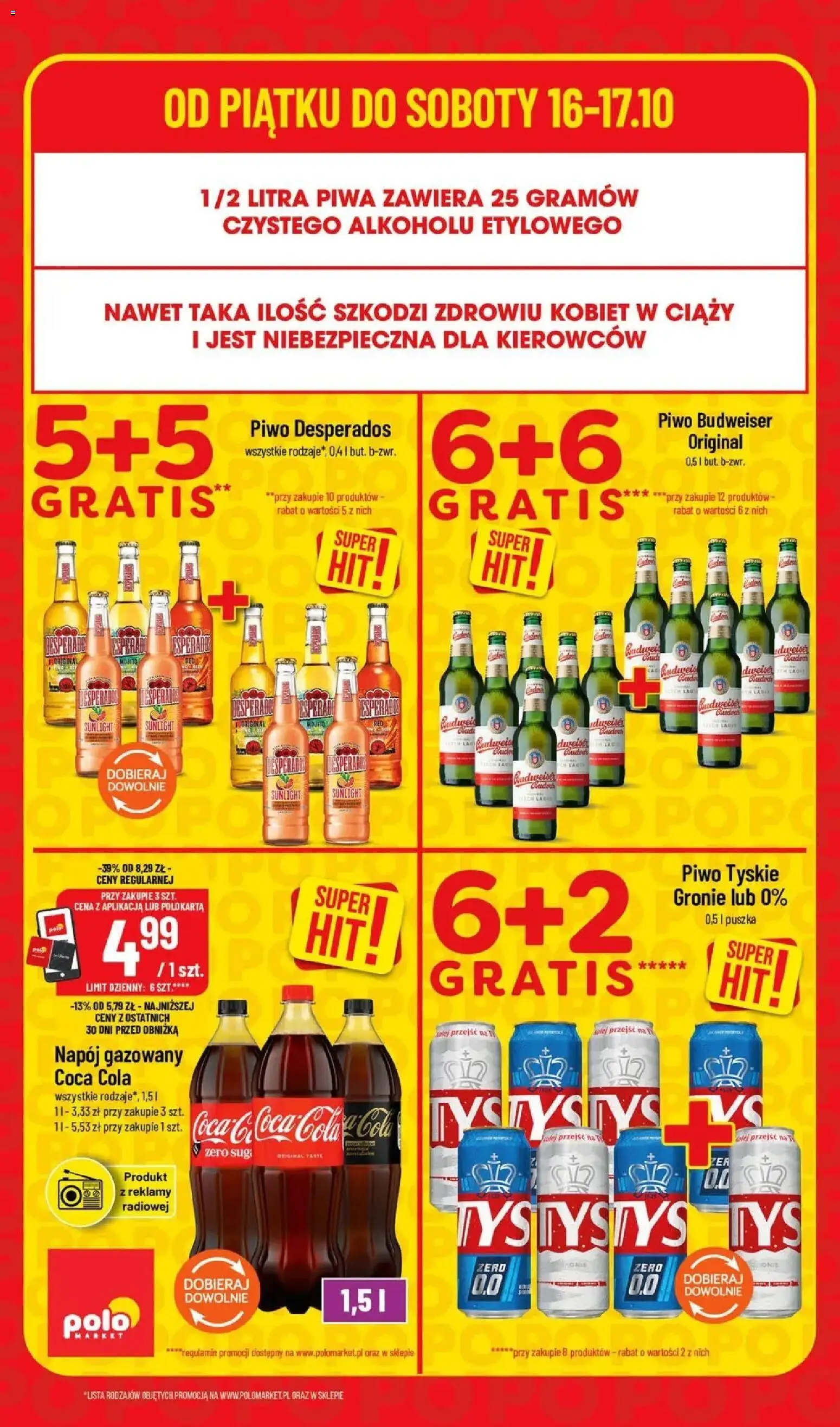 Pogląd gazetki "SuperHity POLOmarkt do soboty 17.10 (G42)" ze sklepu POLOmarket ważnej od 16.10.2026