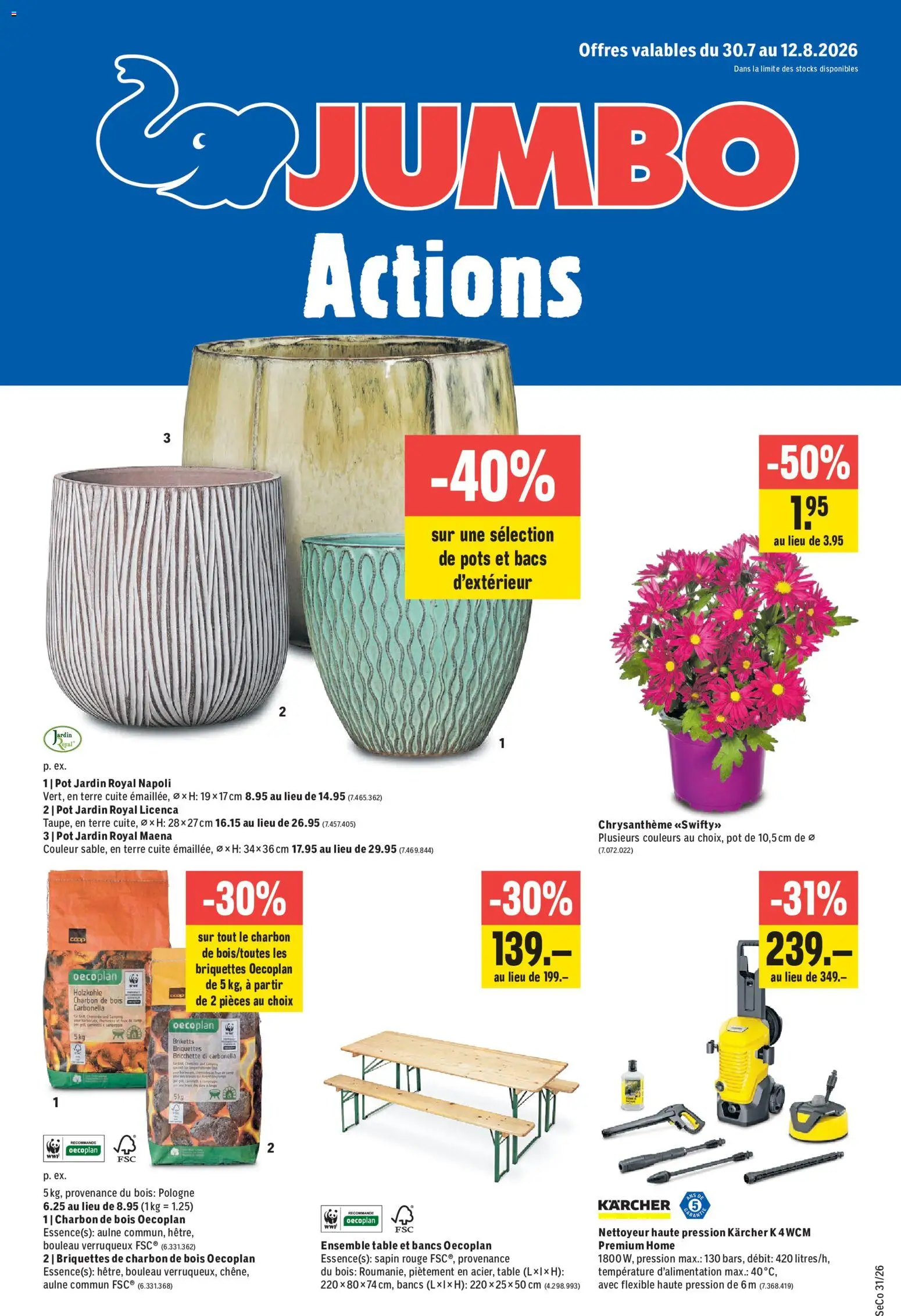 Vorschau des Merkblatts Jumbo aktionen FR vom Shop Jumbo gültig von 30.07.2026 bis 12.08.2026 - Rouge