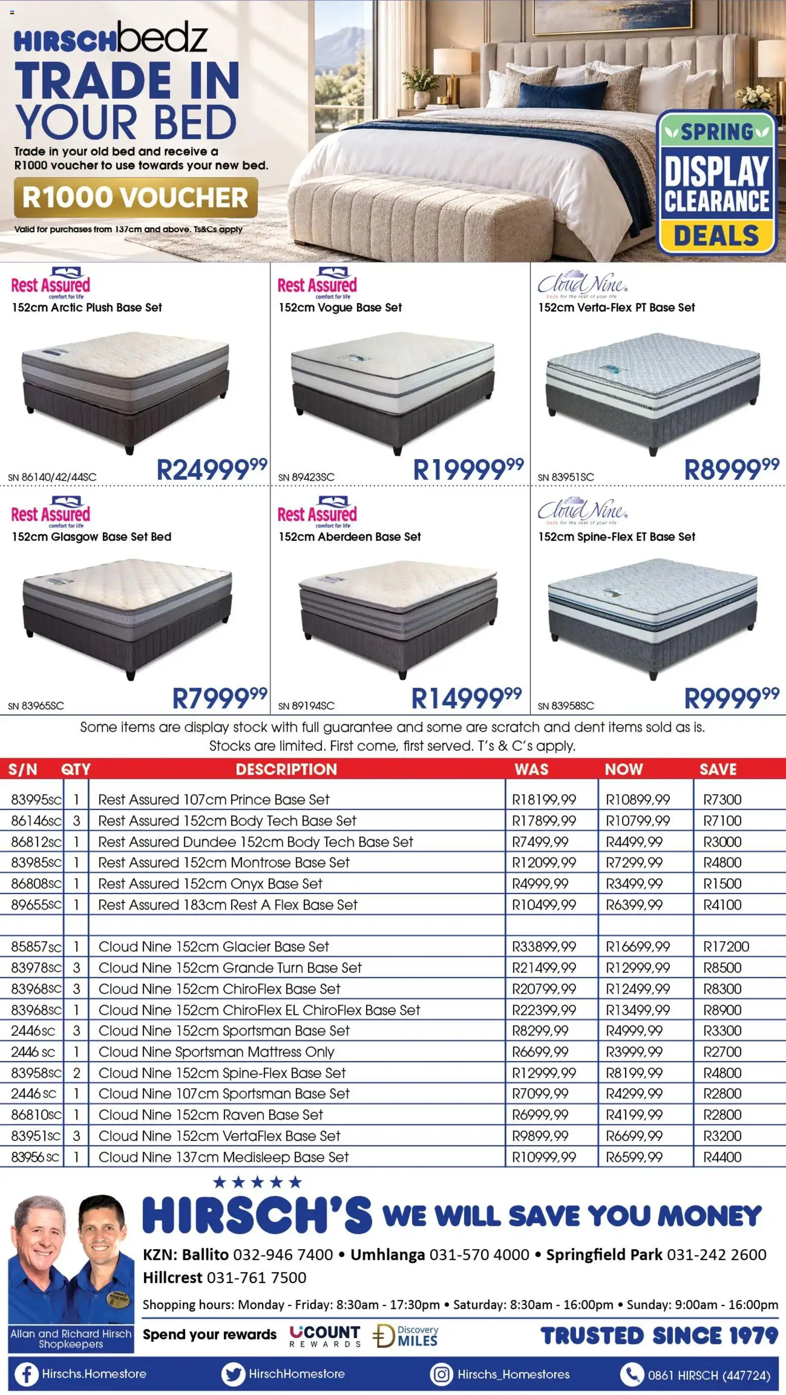 Preview of Hirsch's flyer valid from 14/10/2026 - Bed, Mattress, Stock
