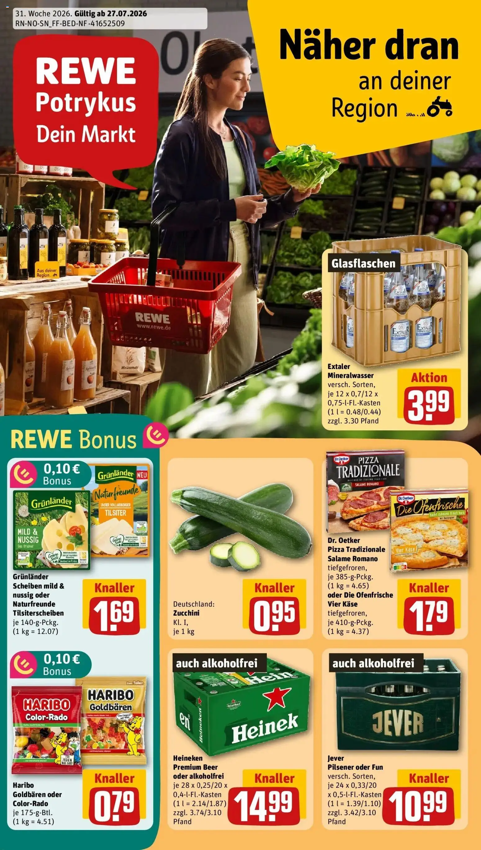 Vorschau von dem Prospekt des Geschäftes Rewe, gültig ab dem 27.07.2026