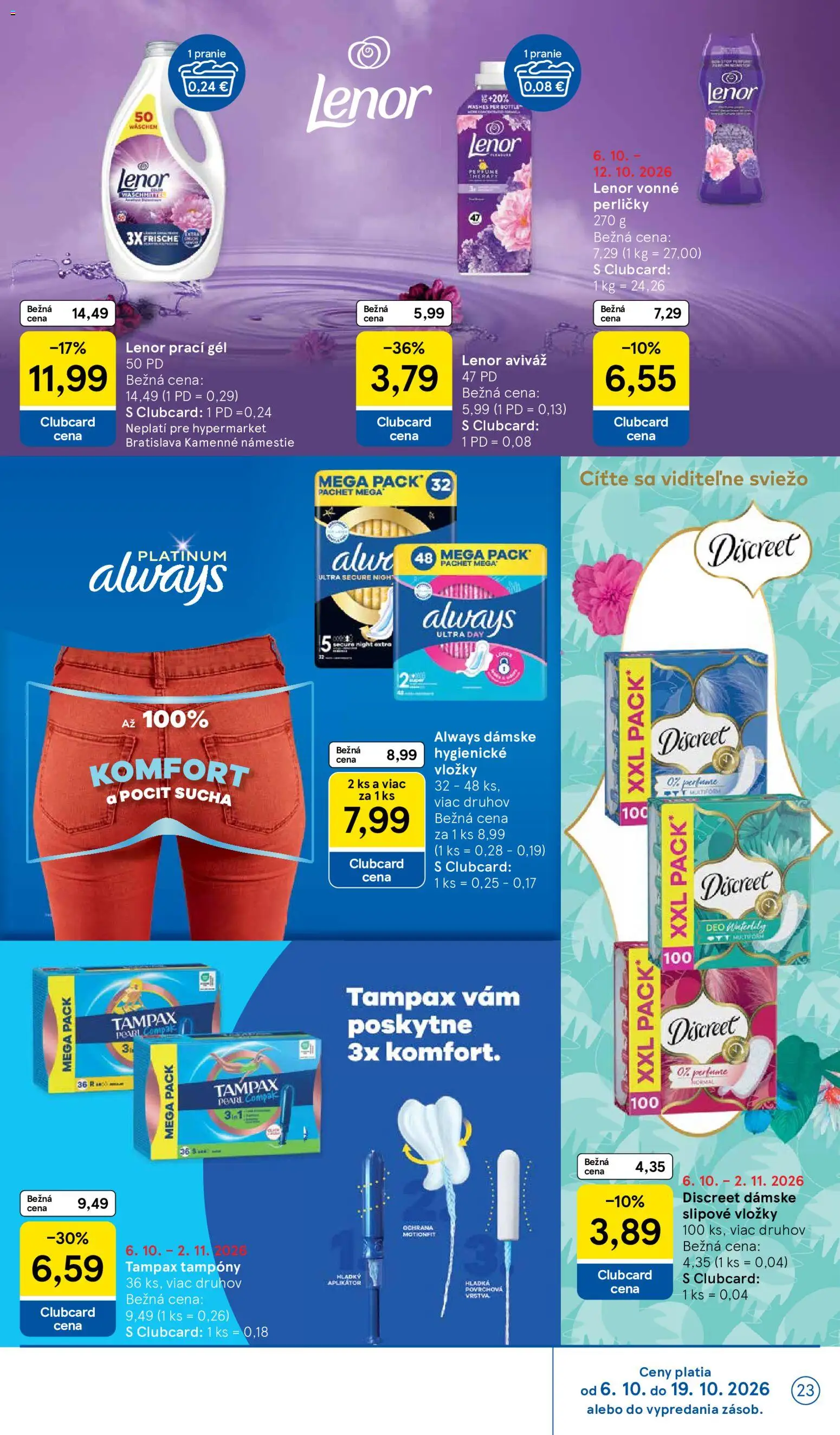 Náhľad Tesco letáku platného od 07.10.2026
