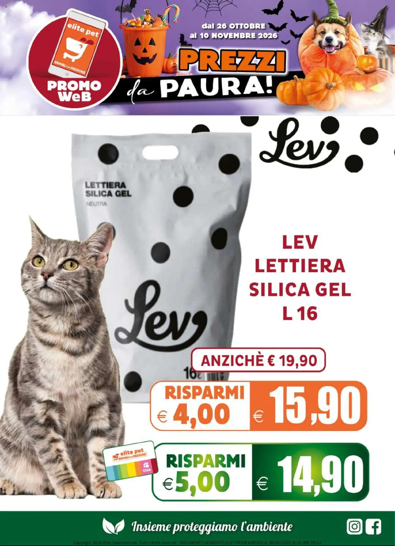 Anteprima dell'opuscolo Elite Supermercati volantino Pet dal negozio Elite Supermercati valido da 26/10/2026