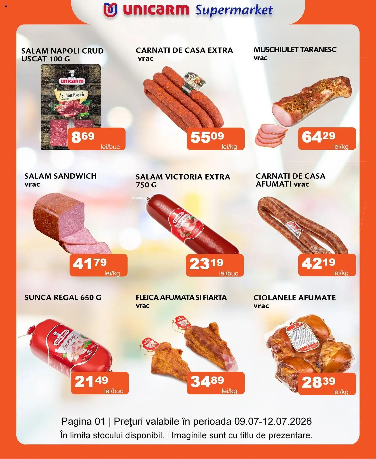 Previzualizarea de cataloage: Unicarm Unicarm Catalog Carne valabil de la 09.07.2026