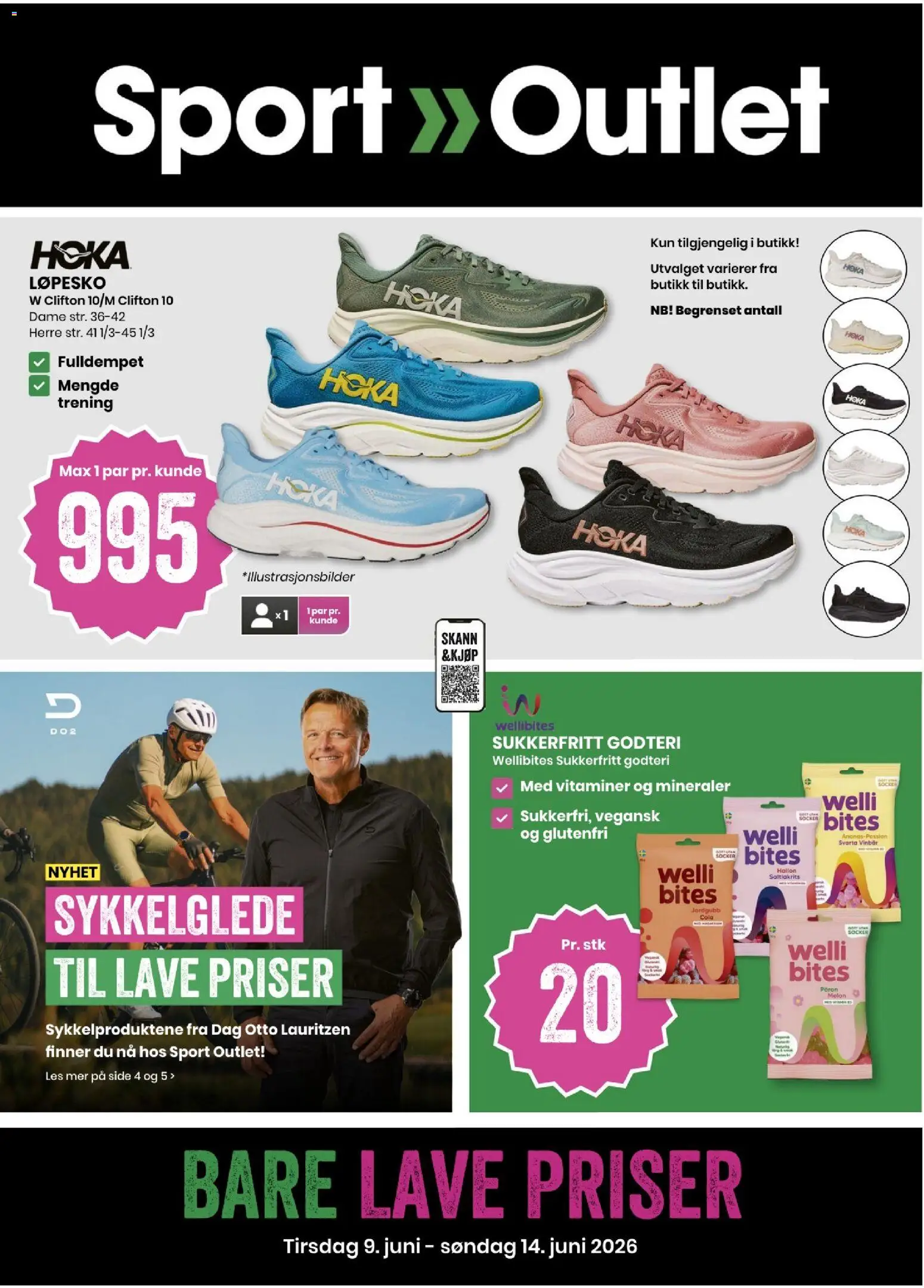 Forhåndsvis Sport Outlet kundeavis fra butikk Sport Outlet gyldig fra 09/06/2026 - Godteri, Melon, 1, Cola