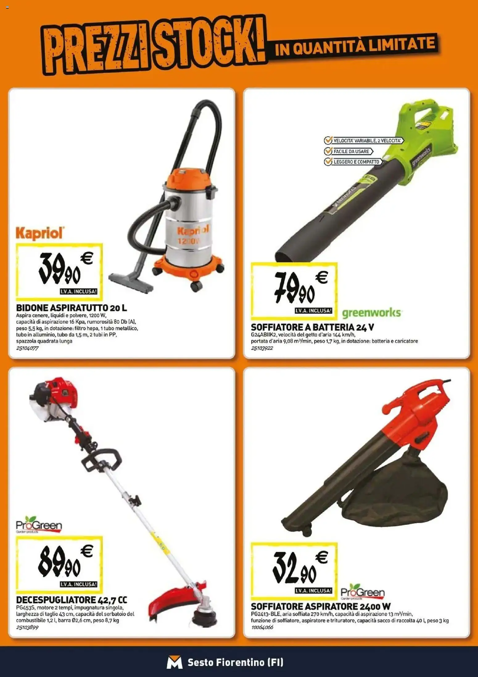 Anteprima dell'opuscolo TECNOMAT catalogo Sesto Fiorentino dal negozio TECNOMAT valido da 27/08/2026 - Decespugliatore, Batteria, Tubi, Spazzola, Taglio, Tubo