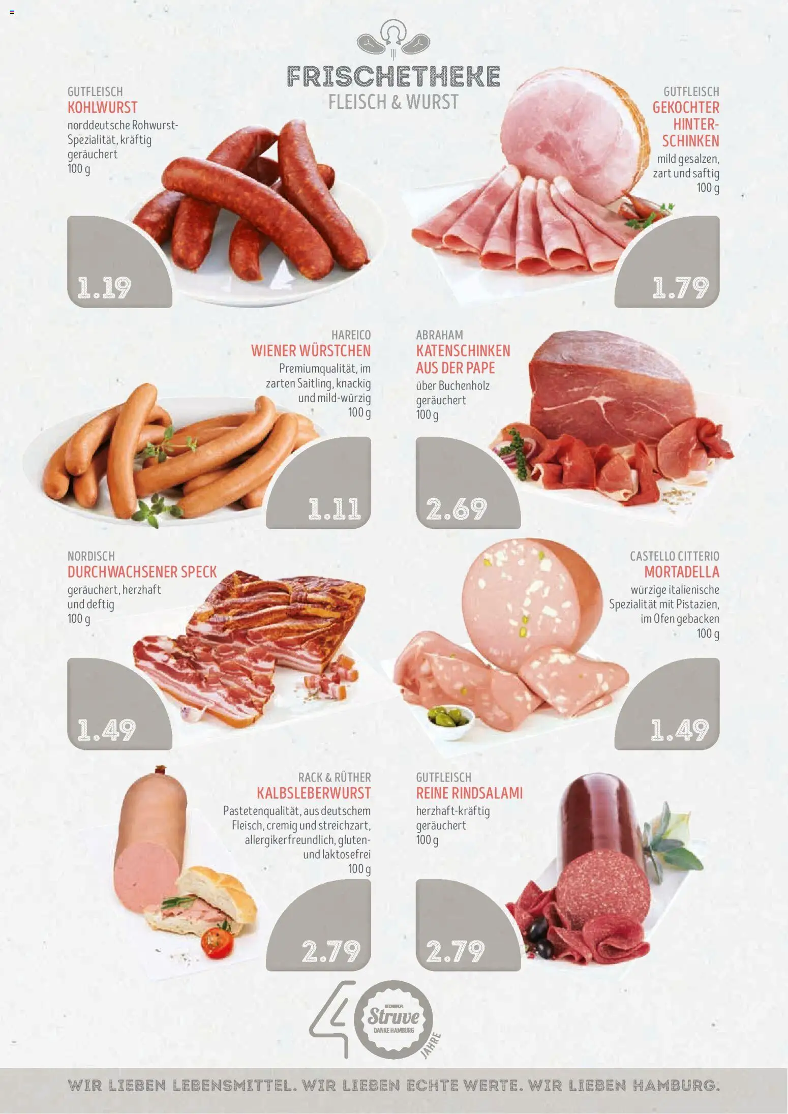 Vorschau von dem Prospekt des Geschäftes Edeka Struve, gültig ab dem 02.11.2026 - Wurst, Fleisch, Ofen, Schinken, Wiener wurstchen