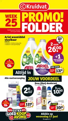Prévisualisation de Kruidvat Folder week 25 du magasin Kruidvat formulaire valide 16/06/2026