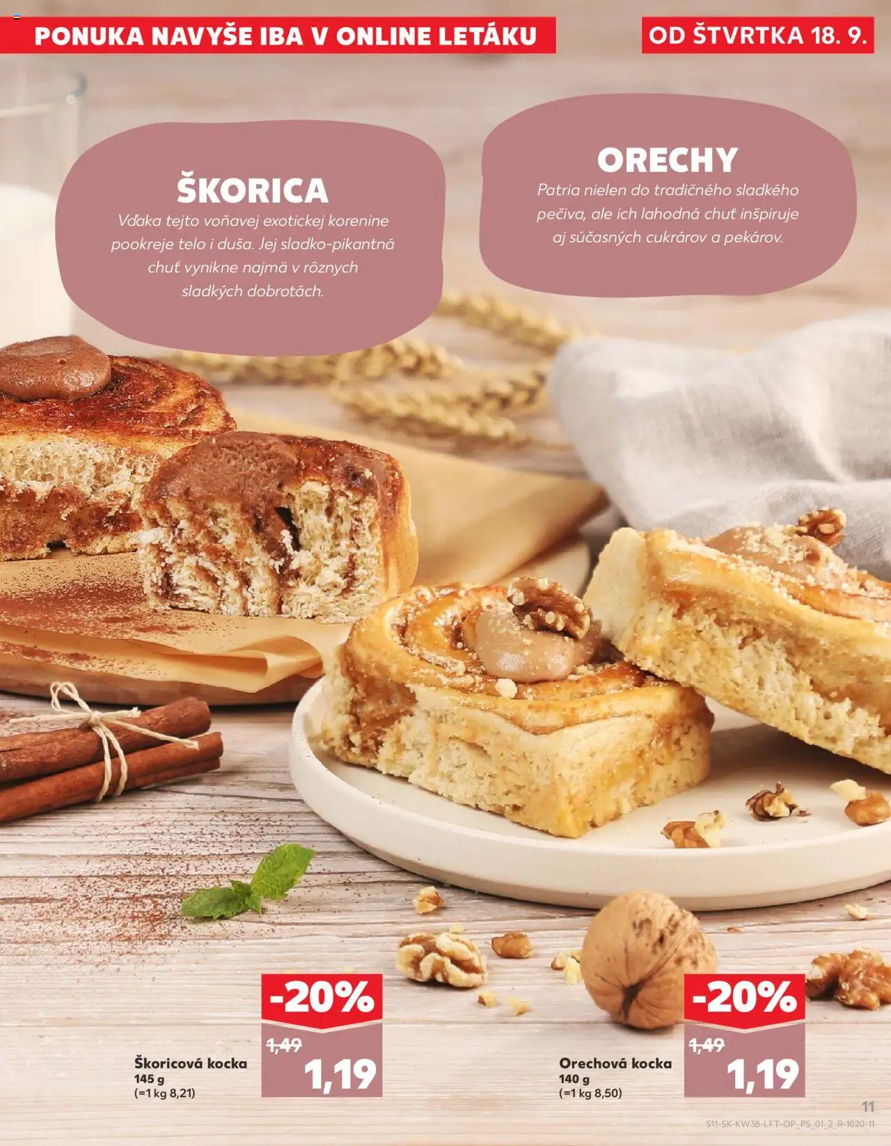 Náhľad Kaufland letáku platného od 18.09.2025 - Orechy