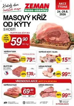 Náhled nabídky: Prodejny Zeman Prodejny Zeman leták platný od 24.08.2026
