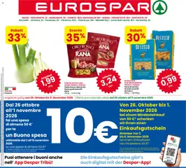 Anteprima dell'opuscolo Eurospar volantino Bolzano dal negozio Eurospar valido da 29/10/2026