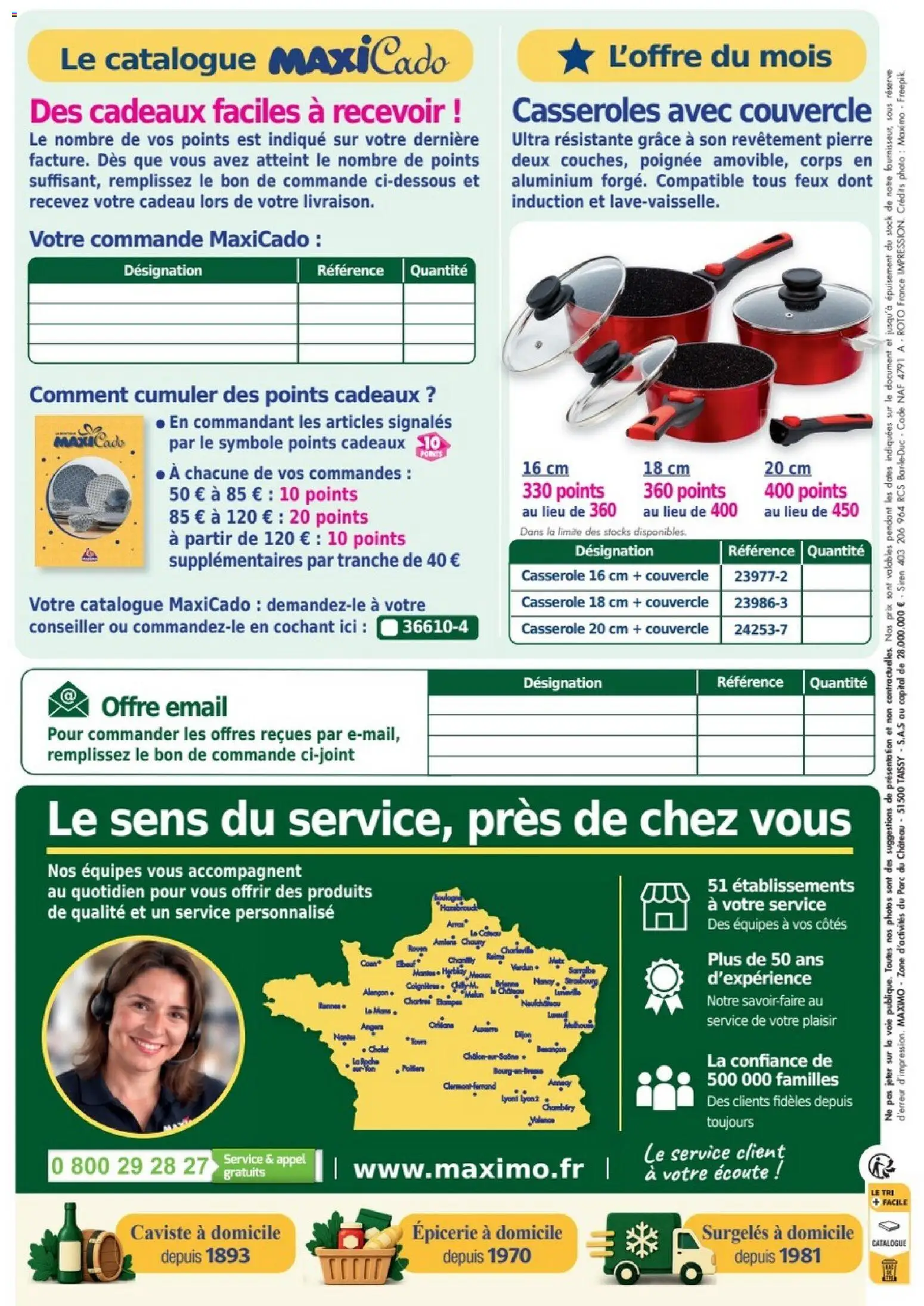 Prévisualisation de Maximo catalogue du magasin Maximo formulaire valide 26/10/2026 - Casseroles, Casserole, Couvercle