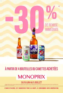 Prévisualisation de Monoprix - Guide place to beer du magasin Monoprix formulaire valide 15/06/2026