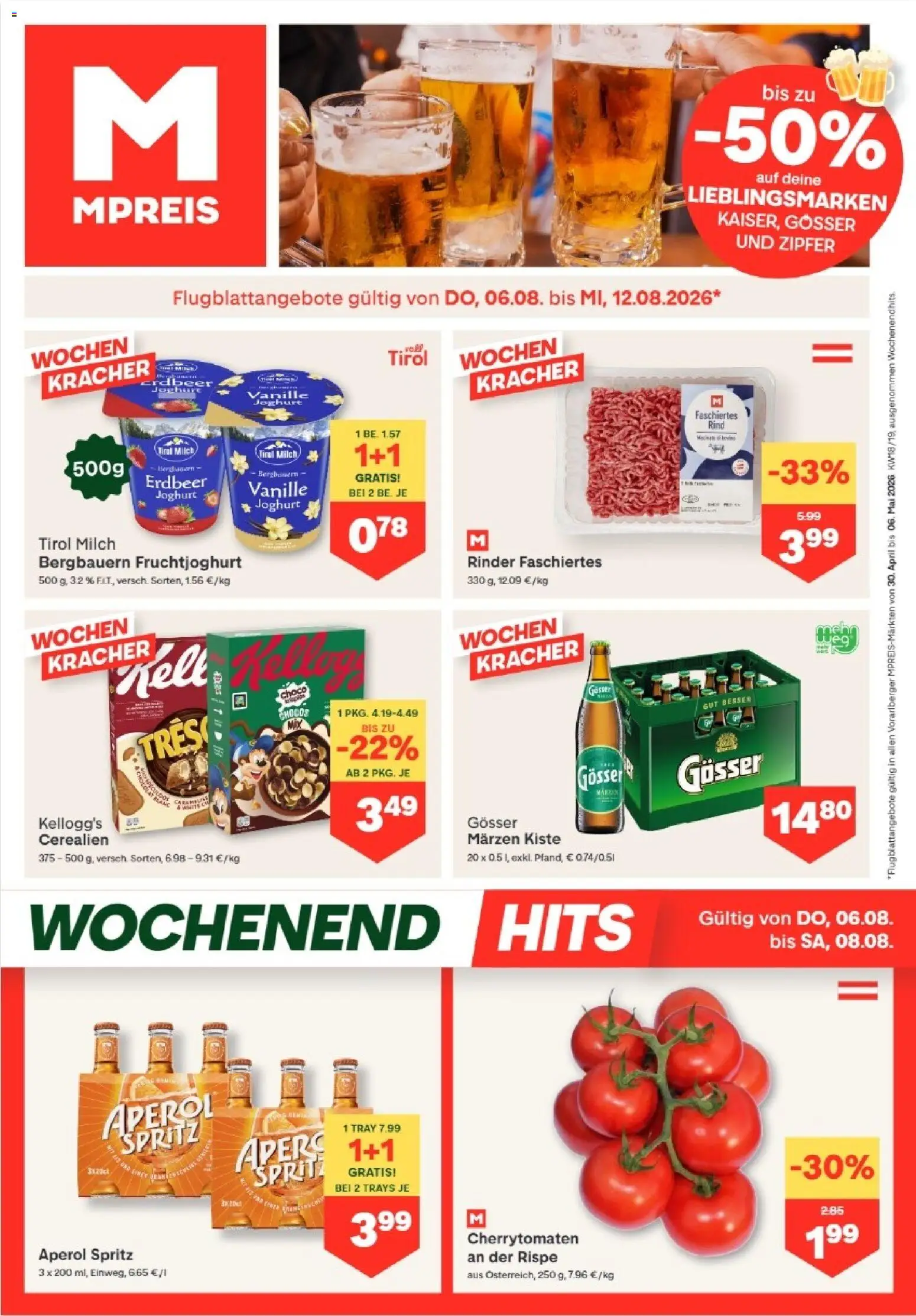 Vorschau der Angebote: MPREIS MPREIS Hohenems gültig ab 06.08.2026