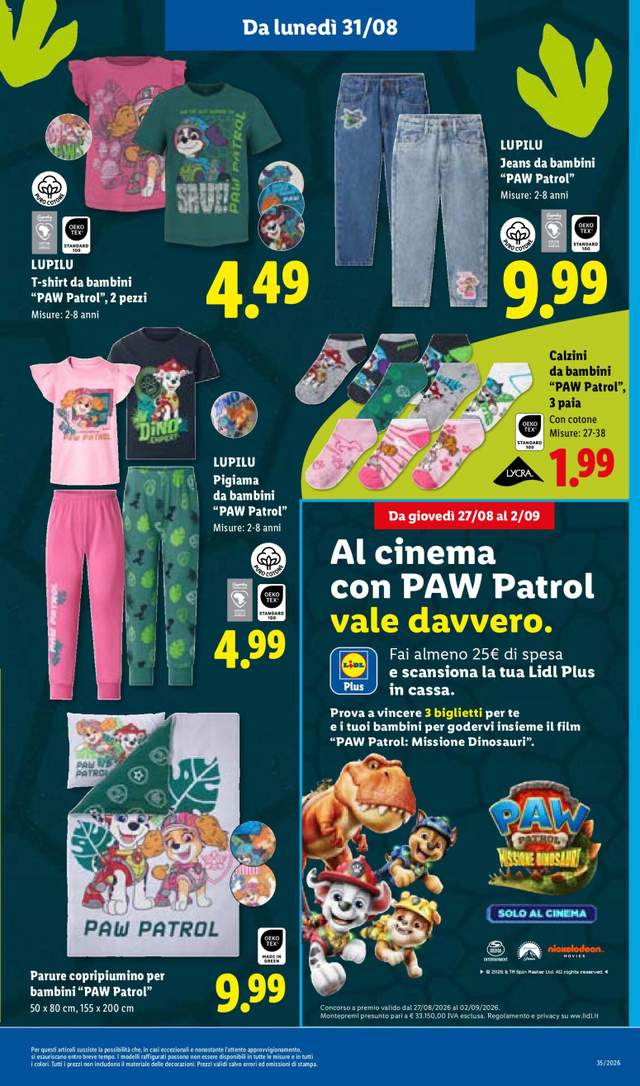 Nuovo volantino Lidl dal 27/08
