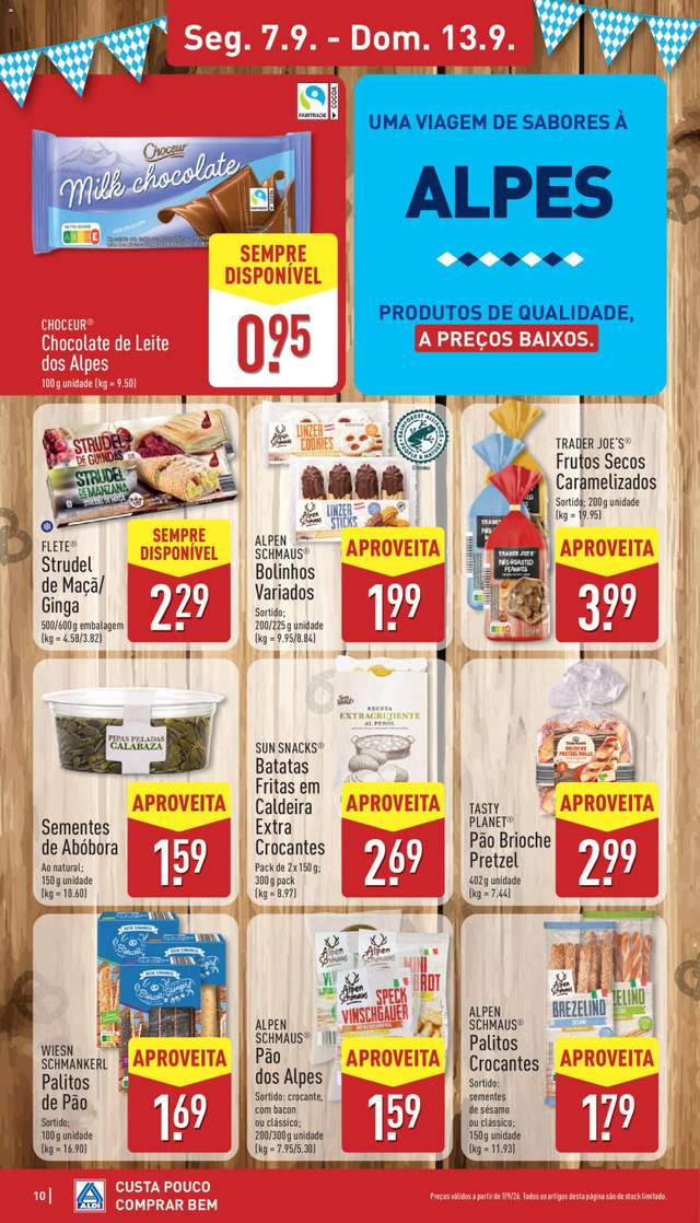 Novo folheto Aldi a partir de 07/09