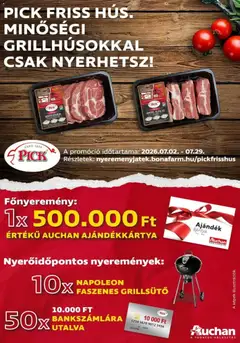 Ajánlatok - Pick nyeremény játék érvényes 2026.07.29-ig megtekintése, amely érvényes 2026.07.01.-től