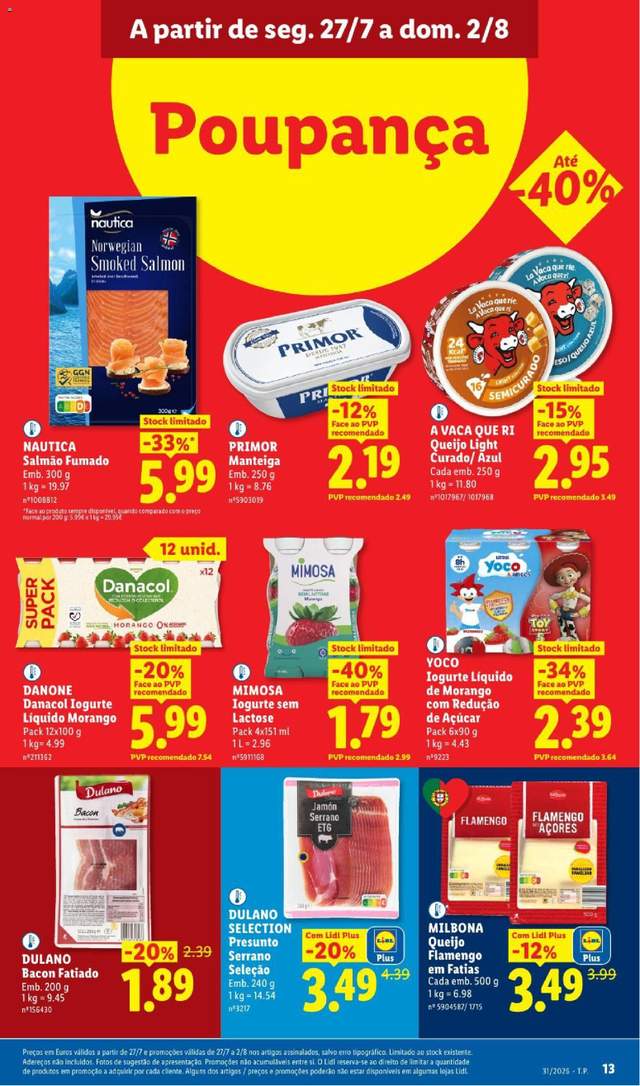 Novo folheto Lidl a partir de 27/07